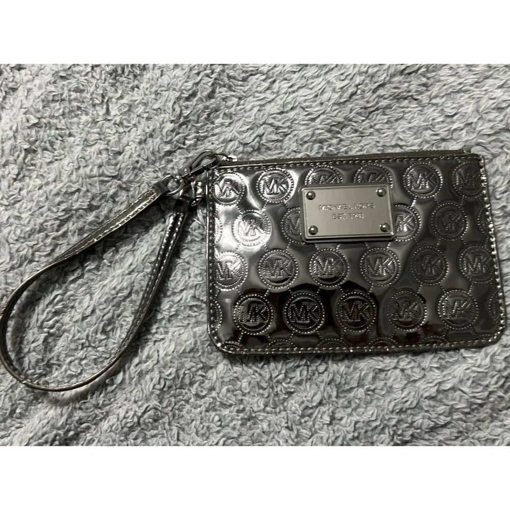 Michael Kors Silver Logo Wristlet NWOT